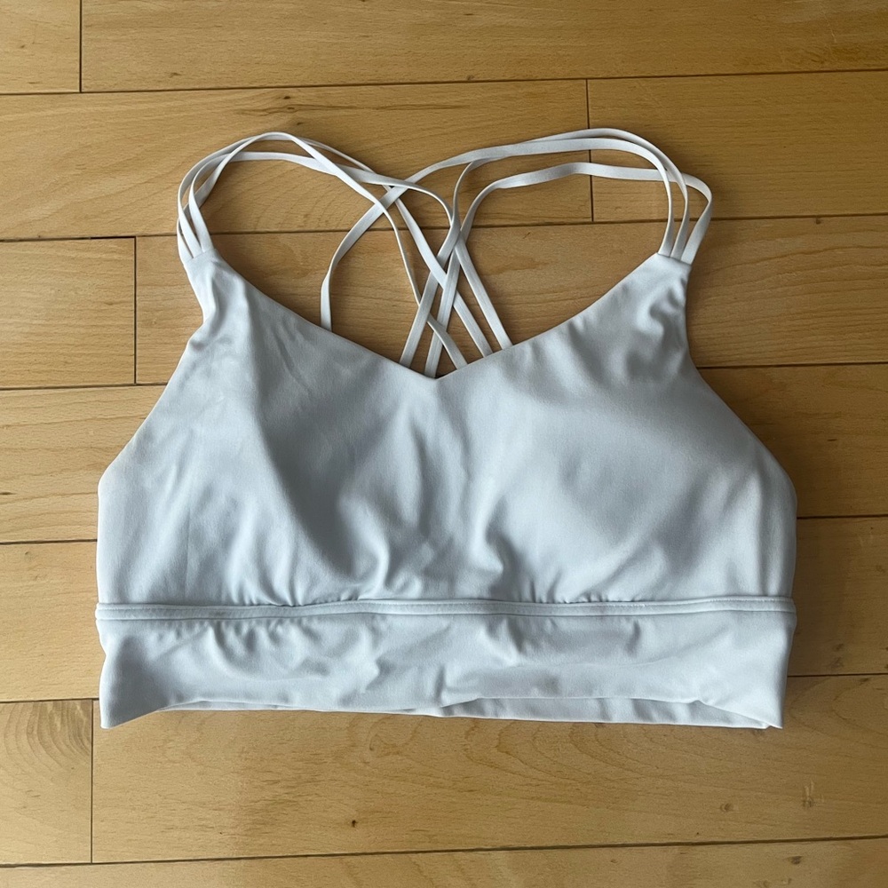 Offline By Aerie Real Me Strappy White Sports Bra